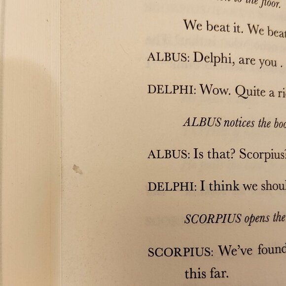 Harry Potter and the Cursed Child Parts 1 & 2, Rehearsal Script, Hardcover, Used - Picture 11 of 12